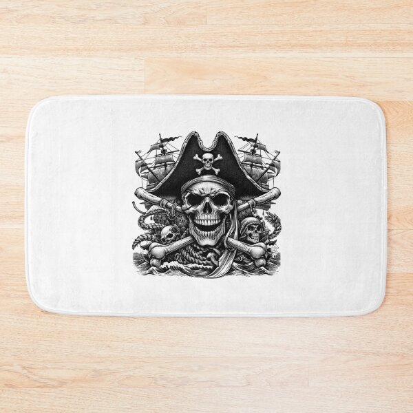 Item preview, Riveting Skull and Crossbones Jolly Roger designed and sold by NTGUILTY.