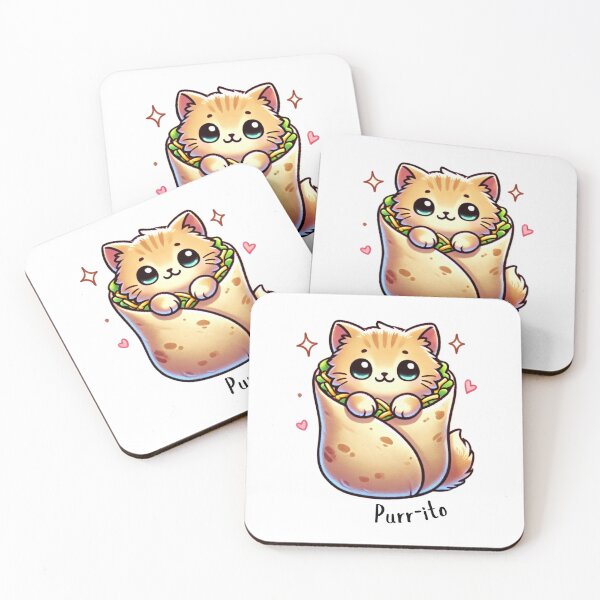Item preview, Purr-ito designed and sold by Sticker-mama.