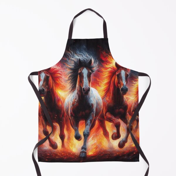 Item preview, Galloping Fiery Horses designed and sold by paintedmemories.