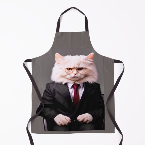 Item preview, Gato sofisticado con traje de negocios designed and sold by Marimurmurprint.