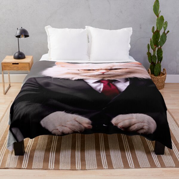 Item preview, Sophisticated Cat in a Business Suit designed and sold by Marimurmurprint.