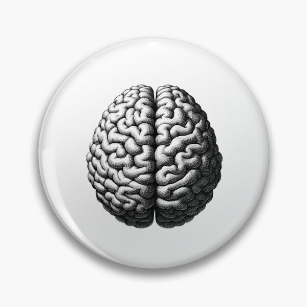 Item preview, Retro human brain  designed and sold by NTGUILTY.