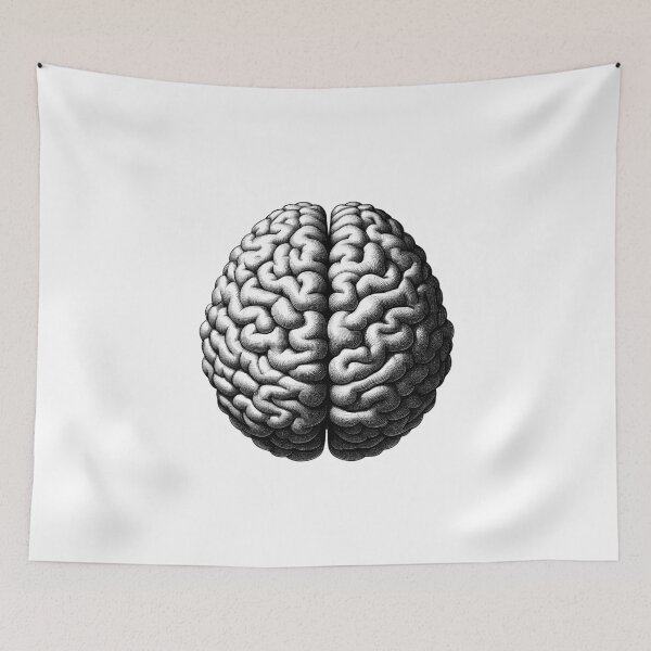 Item preview, Retro human brain  designed and sold by NTGUILTY.