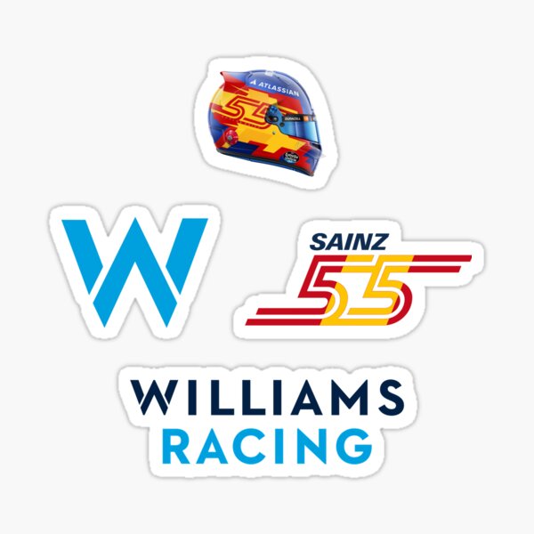 Artikel-Vorschau von Carlos Sainz 2025 Williams F1-Design – Spanische Flagge „55“ Art | Fahrer-Tribut & Motorsport-Merch, designt und verkauft von Studio F1Grid.