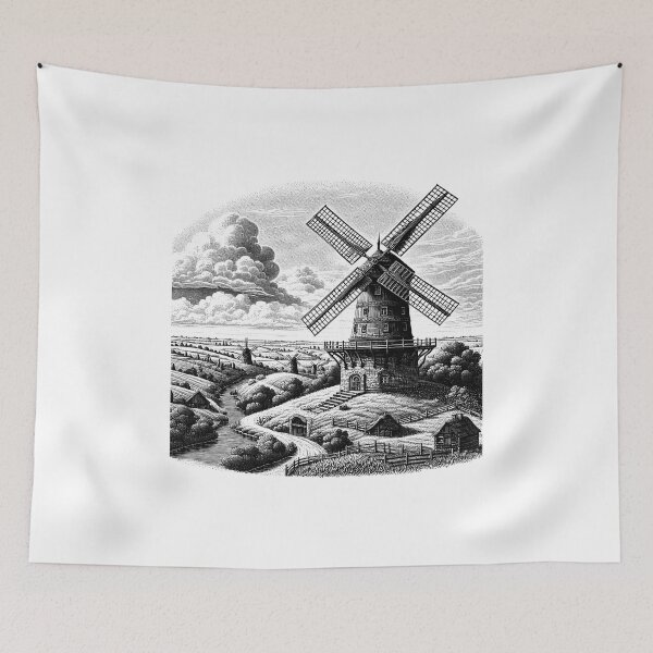 Item preview, Unique Mills Around the World designed and sold by NTGUILTY.