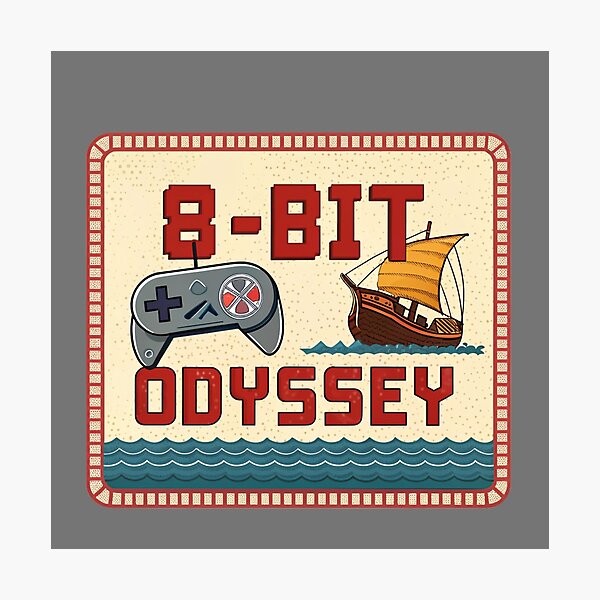 Item preview, 8-Bit Odyssey - Retro Video Game designed and sold by Lucky Dog Merch.