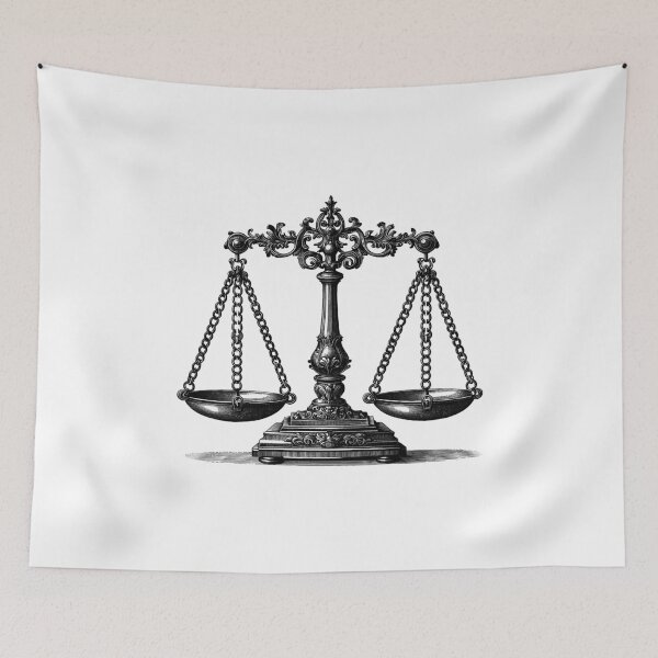 Item preview, Symbol of Law Empty Scales of Justice Standing designed and sold by NTGUILTY.