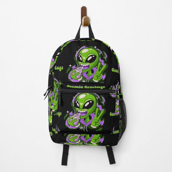 Item preview, Alien eating pizza, cosmic cravings designed and sold by SimoesArtistry.