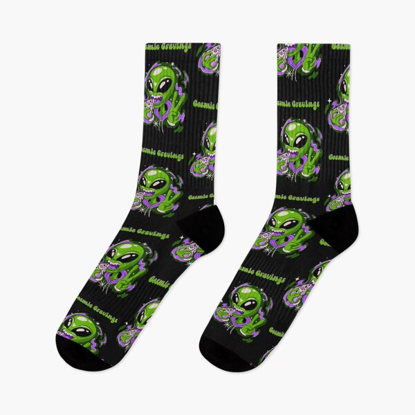 Item preview, Alien eating pizza, cosmic cravings designed and sold by SimoesArtistry.