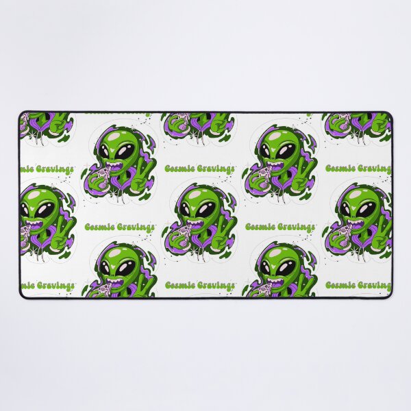 Item preview, Alien eating pizza, cosmic cravings designed and sold by SimoesArtistry.