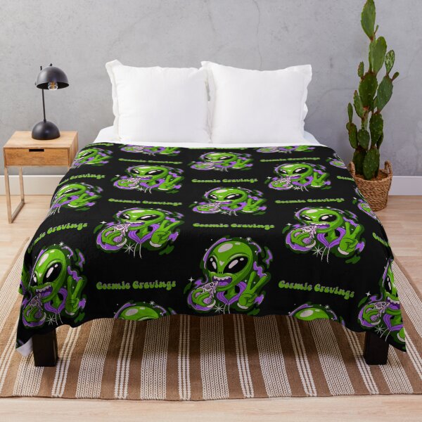 Item preview, Alien eating pizza, cosmic cravings designed and sold by SimoesArtistry.