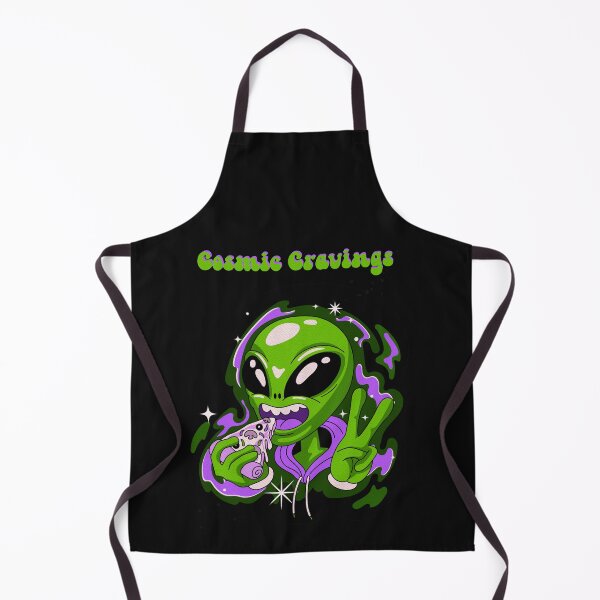 Item preview, Alien eating pizza, cosmic cravings designed and sold by SimoesArtistry.