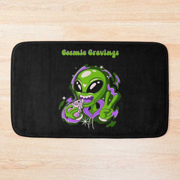 Item preview, Alien eating pizza, cosmic cravings designed and sold by SimoesArtistry.