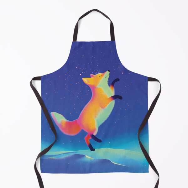 Item preview, Neon Cosmic Fox – Fantasy Animal Art designed and sold by livein105.