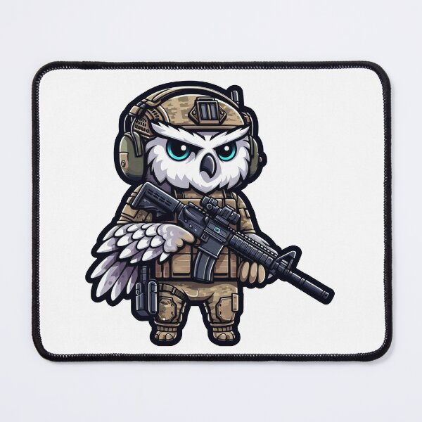 Item preview, Tactical Owl Soldier designed and sold by RAWLIFEGRAPHIC.