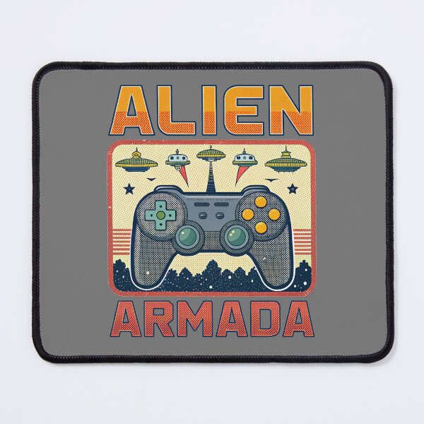 Item preview, Alien Armada - Retro Video Game designed and sold by Lucky Dog Merch.