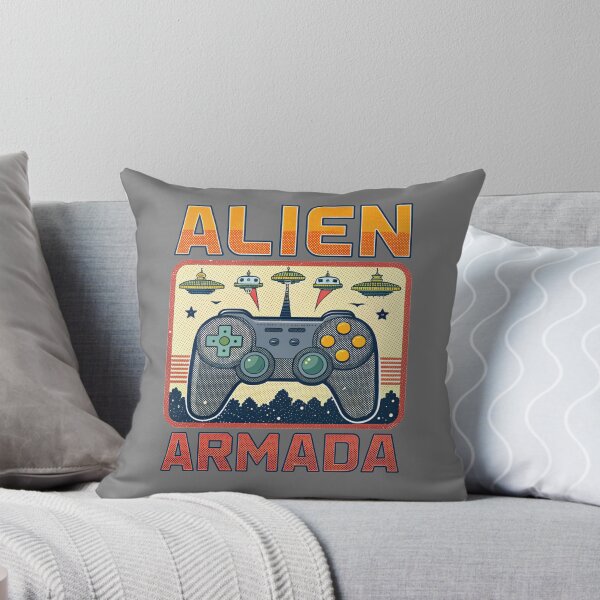 Item preview, Alien Armada - Retro Video Game designed and sold by Lucky Dog Merch.