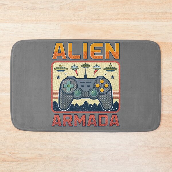 Item preview, Alien Armada - Retro Video Game designed and sold by Lucky Dog Merch.