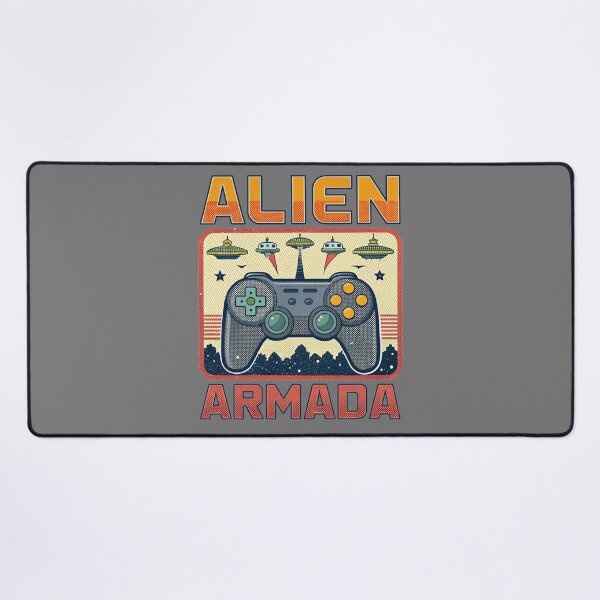 Item preview, Alien Armada - Retro Video Game designed and sold by Lucky Dog Merch.