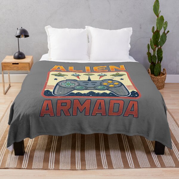 Item preview, Alien Armada - Retro Video Game designed and sold by Lucky Dog Merch.