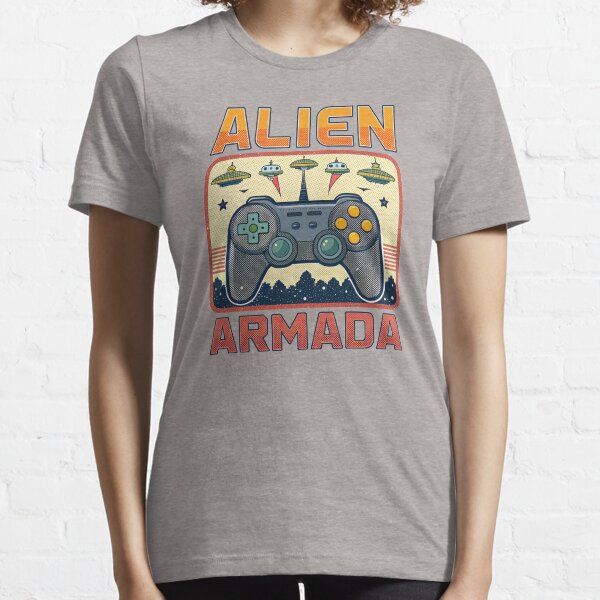 Item preview, Alien Armada - Retro Video Game designed and sold by Lucky Dog Merch.