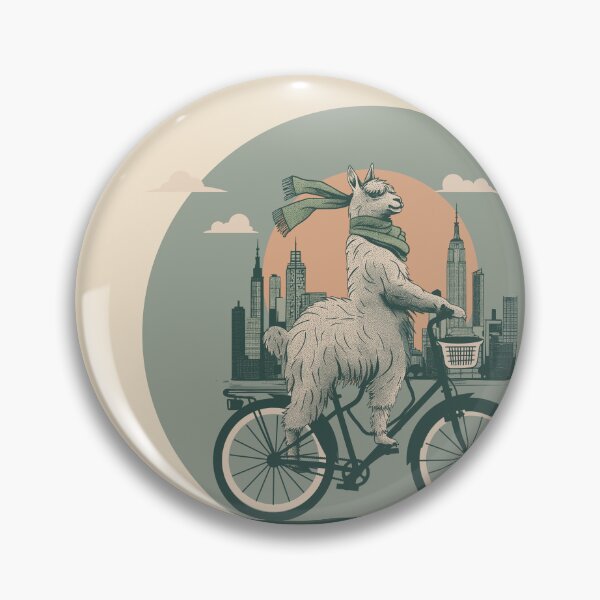 Item preview, Lama on bike  designed and sold by Fixelgraphic.