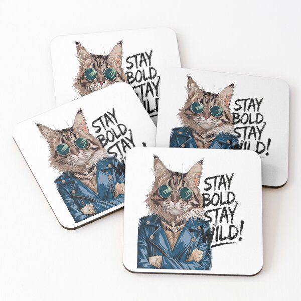 Item preview, Stay Bold, Stay Wild – Majestic Maine Coon Art designed and sold by Petpixy.