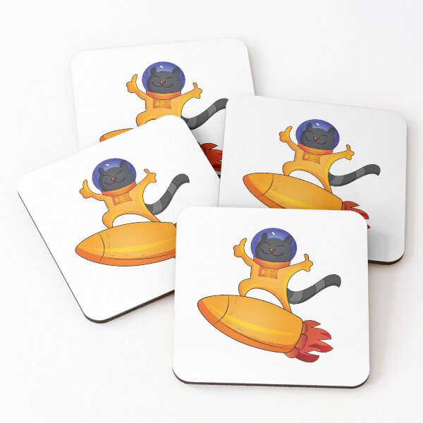 Item preview, Sticker cat astronaut designed and sold by DesignbyAnnaM.