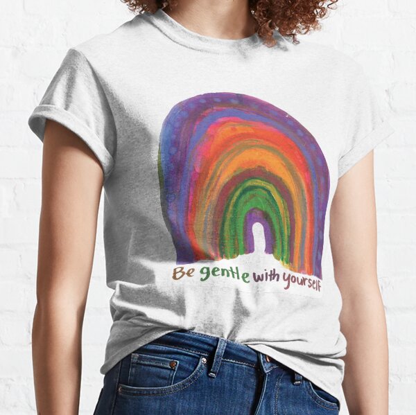 Artikel-Vorschau von Regenbogen „Sei sanft zu dir selbst“, designt und verkauft von brennasophia.
