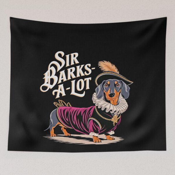 Item preview, Dachshund Funny Dog in Baroque Attire designed and sold by TrendWearLab.