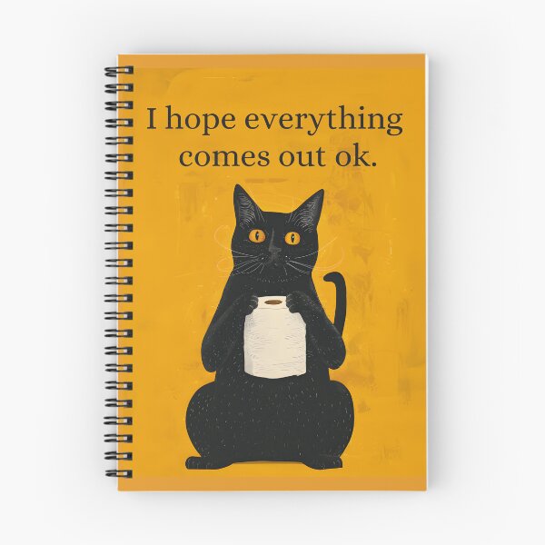 Item preview, Black cat holding toilet paper designed and sold by Sketch-Shack.