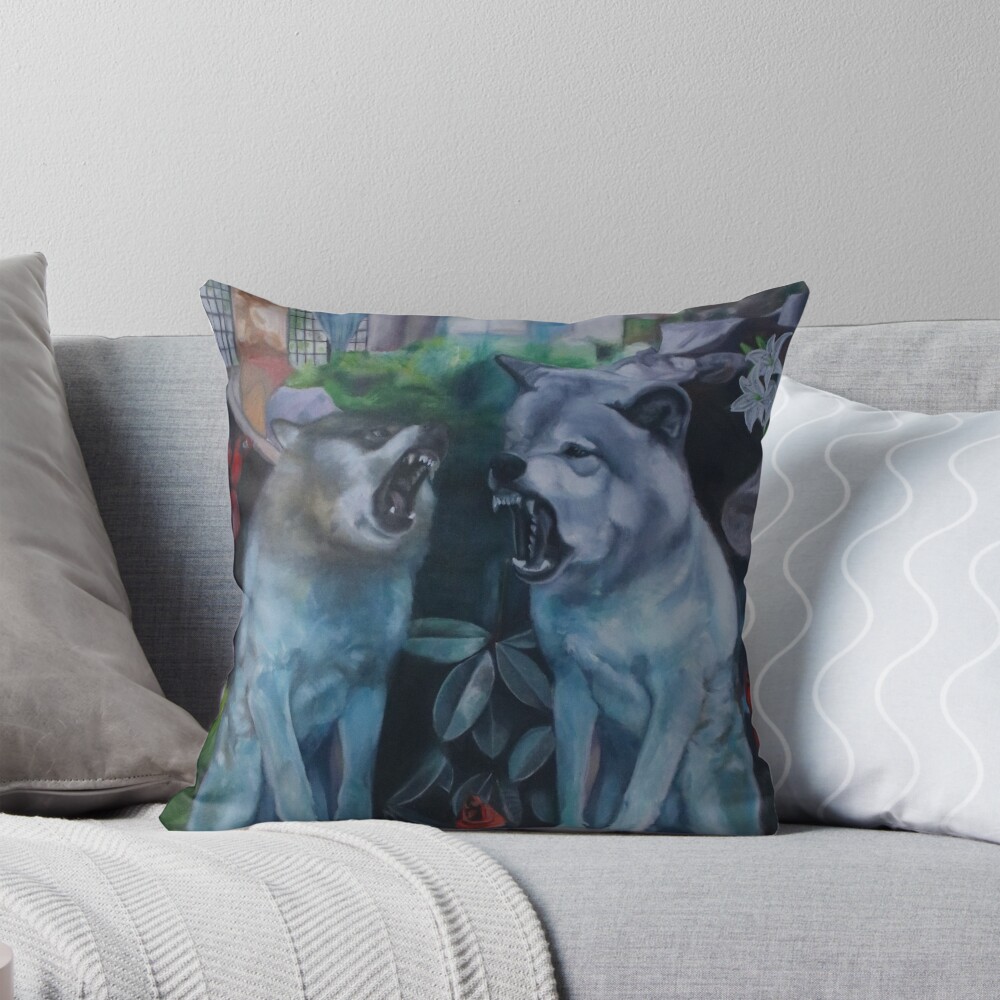 Item preview, Throw Pillow designed and sold by maitesanchezart.