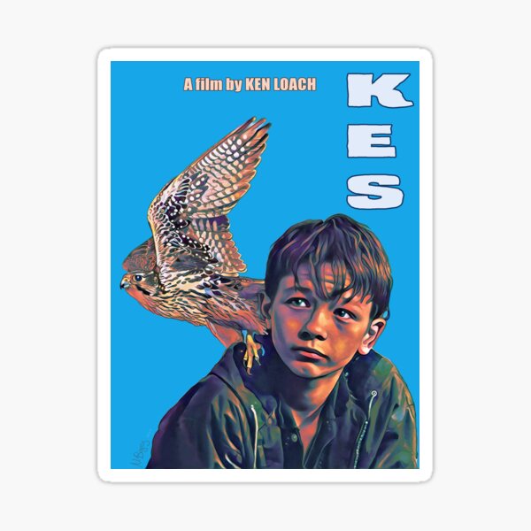 Boy and Falcon Sticker