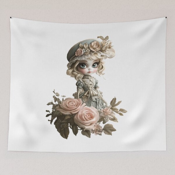 Item preview, Elegant Victorian Doll with Roses designed and sold by lylange.