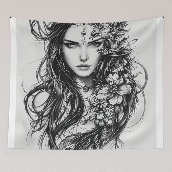 Item preview, Ethereal Muse of Nature designed and sold by oanaunciuleanu.