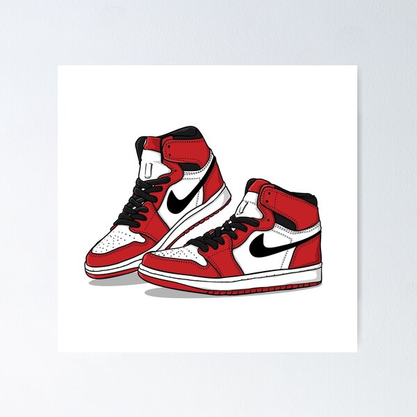 Artikel-Vorschau von Paar Retro-Sneakers Sneakerhead – Retro-Schuhliebhaber-Kunst (Rot), designt und verkauft von Zuriel Hargrove.
