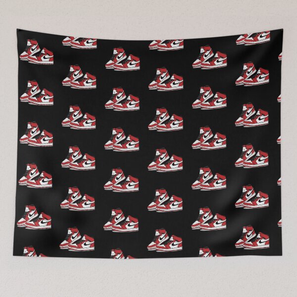 Item preview, Pair of Retro Sneakers Sneakerhead - Retro Shoe Lover Art (Red) designed and sold by Zuriel Hargrove.