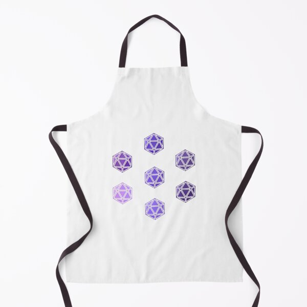 Item preview, Purple D20 Dice Set Line Art Hand Drawn designed and sold by TheEclecticKat.