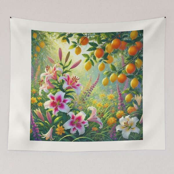 Item preview, Dreamy Lily and Citrus Vibes designed and sold by annenambiro.