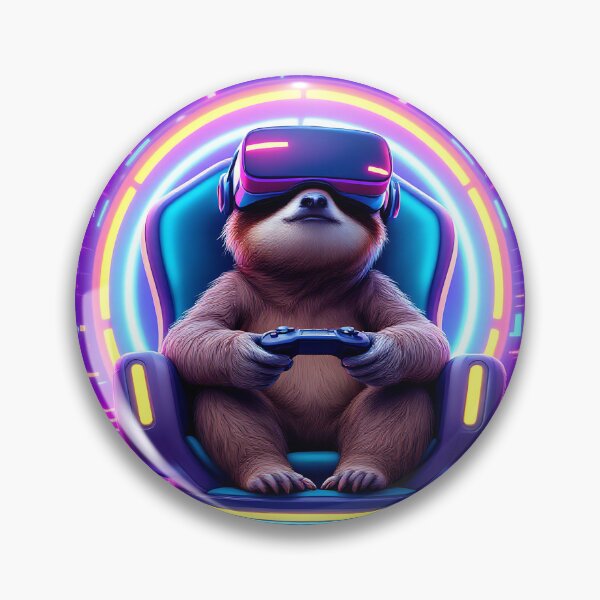 Item preview, Chill Gamer Sloth designed and sold by roxysnextgenart.