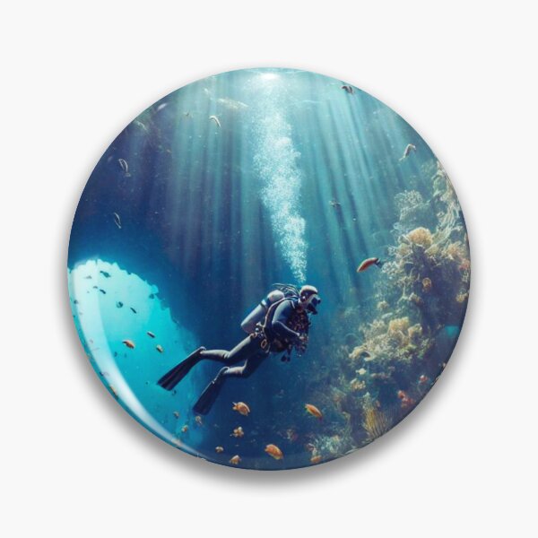 Item preview, Secrets of the Depths – Divers in a Mystical Underwater Cave designed and sold by M-Masterpieces.