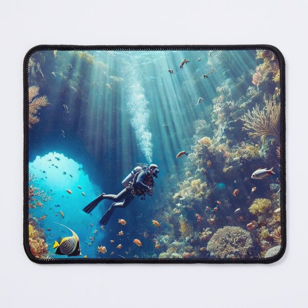 Item preview, Secrets of the Depths – Divers in a Mystical Underwater Cave designed and sold by M-Masterpieces.