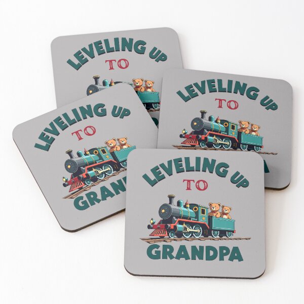Item preview, Leveling Up to Grandpa: Cute Train Themed First Time Grandpa designed and sold by elynne9.