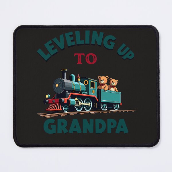 Item preview, Leveling Up to Grandpa: Cute Train Themed First Time Grandpa designed and sold by elynne9.