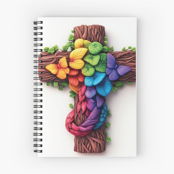 Item preview, Blossoms of Faith: The Living Cross - Apparel/Accessories/Decor/Art designed and sold by CelestialThread.