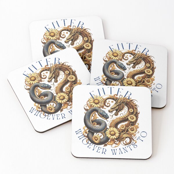 Item preview, Enter whoever wants to - eternal duel - dragon vs snake, mythic design designed and sold by W-McSapa.