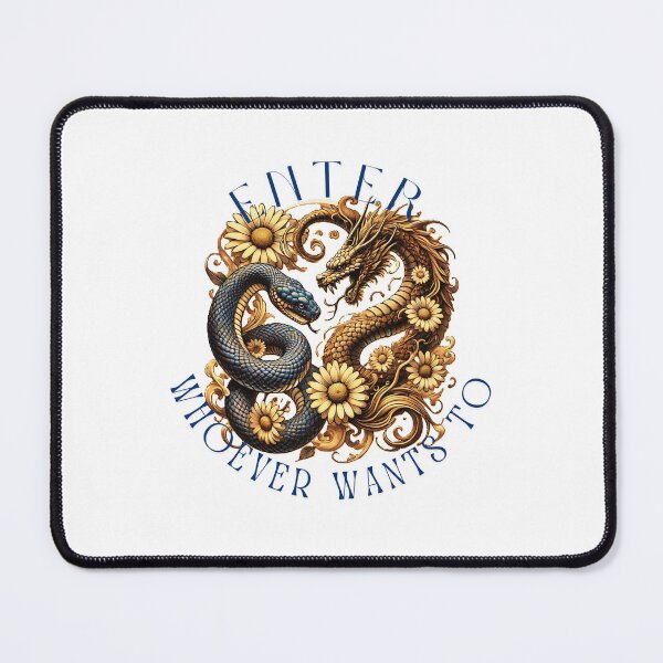 Item preview, Enter whoever wants to - eternal duel - dragon vs snake, mythic design designed and sold by W-McSapa.