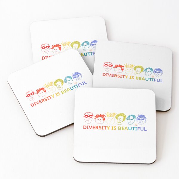 Item preview, Diversity is Beautiful Rainbow Faces designed and sold by WaamScabam.