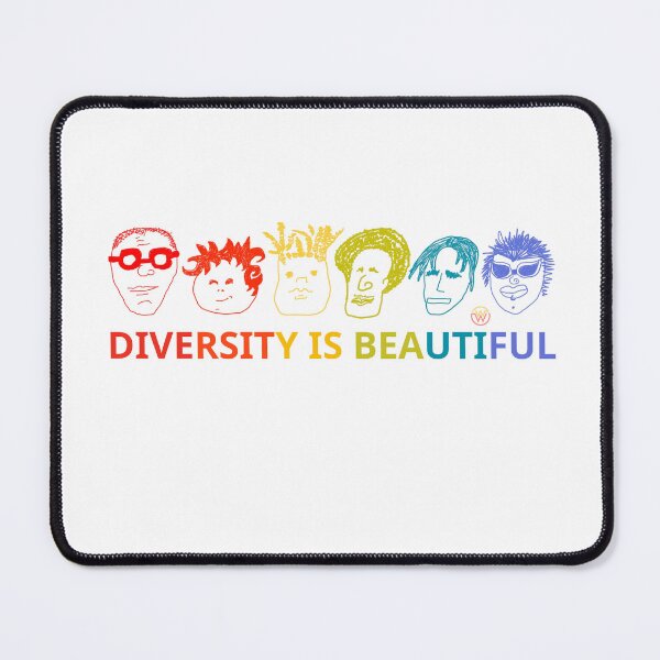 Item preview, Diversity is Beautiful Rainbow Faces designed and sold by WaamScabam.