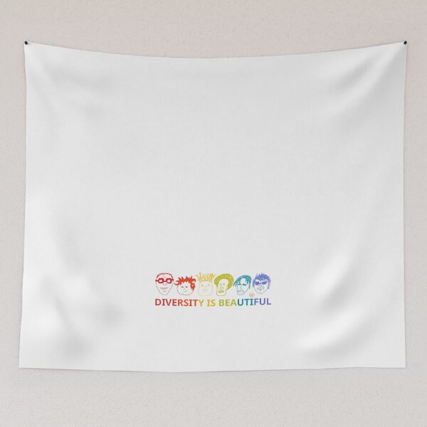 Item preview, Diversity is Beautiful Rainbow Faces designed and sold by WaamScabam.